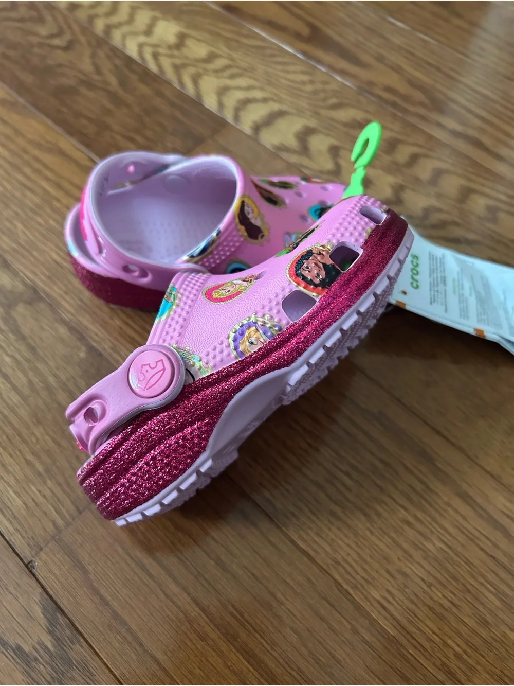 CROCS Pink Disney Princess Kids' Clog Shoes Size 7 NWT